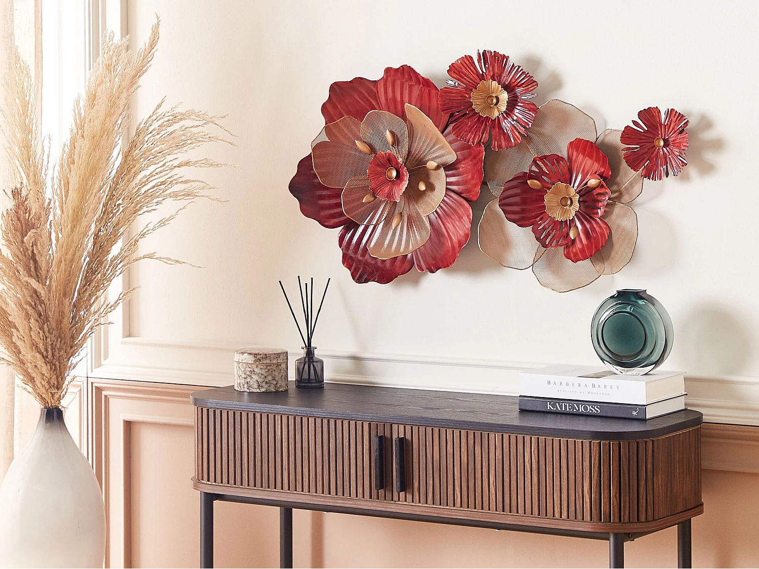 Wanddecoratie rood SCANDIUM