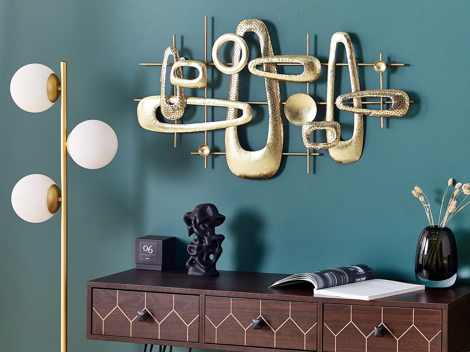 Wanddecoratie goud MANGANESE