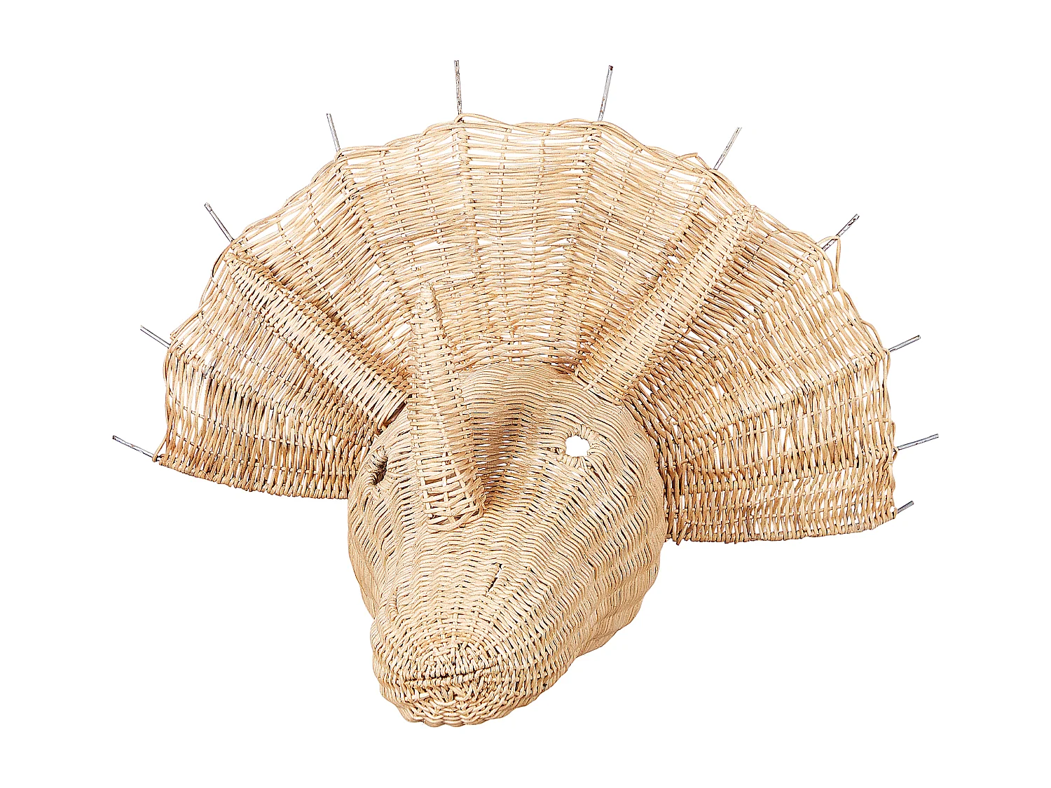 Wanddecoratie rotan licht BIOKO