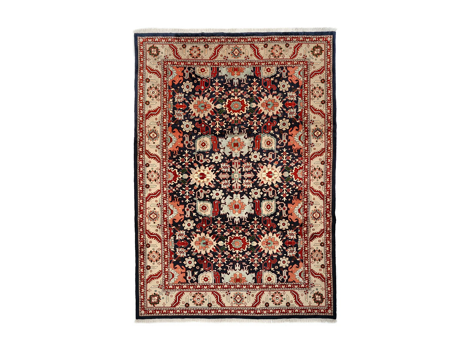 Woltapijt 362×250 Blauw Tabriz