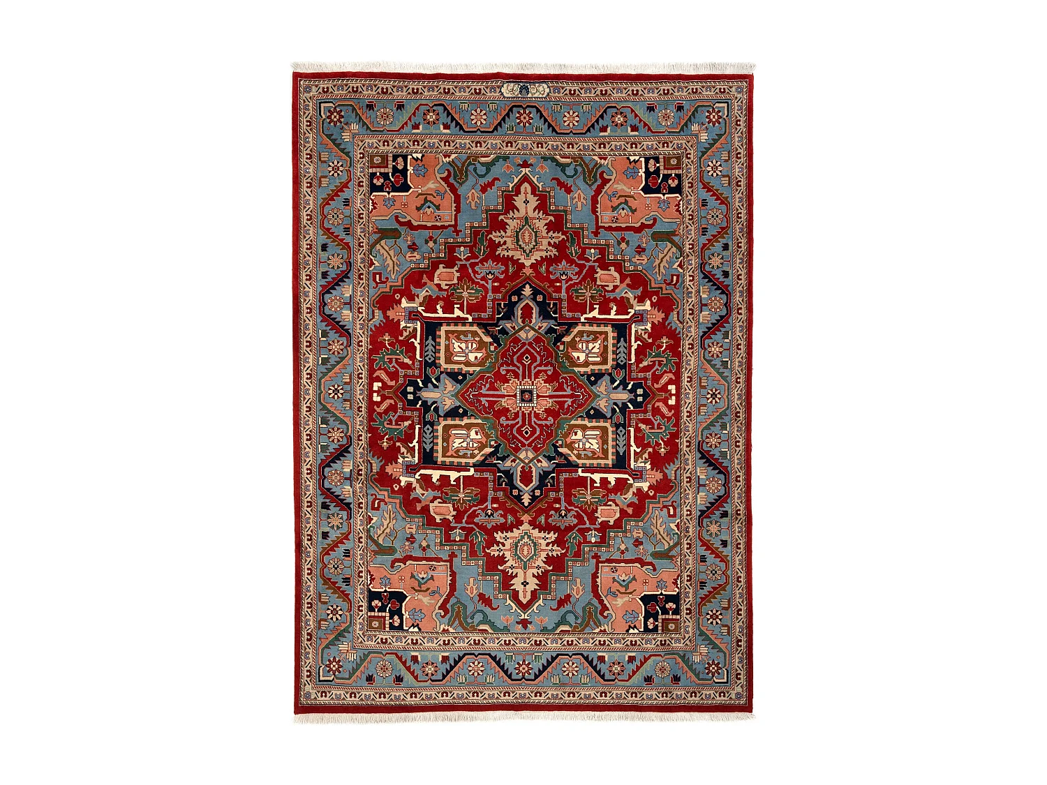 Woltapijt 359×250 Blauw Tabriz
