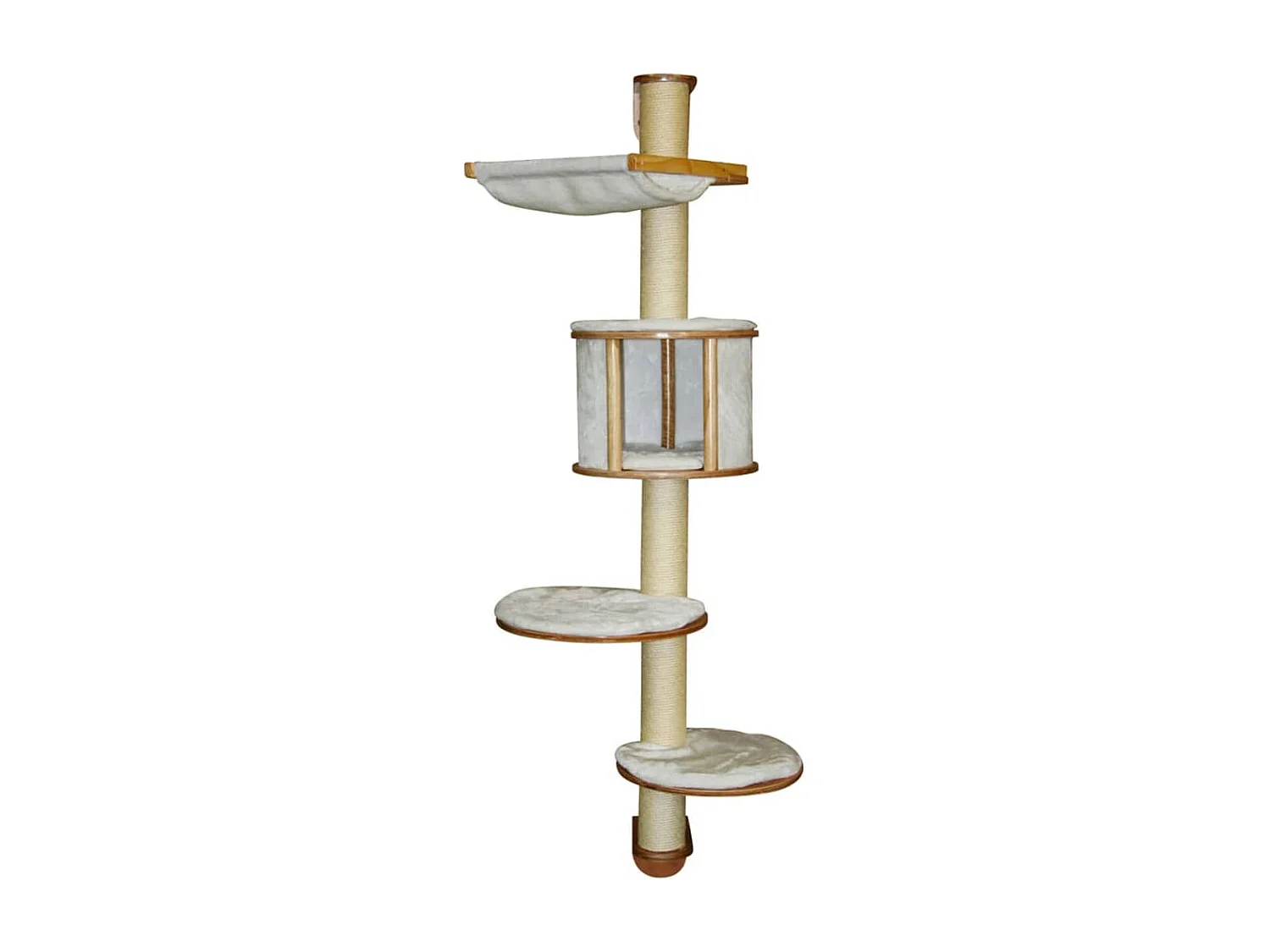 Wandgemonteerde krabpaal Dolomit wit 168 cm 81500