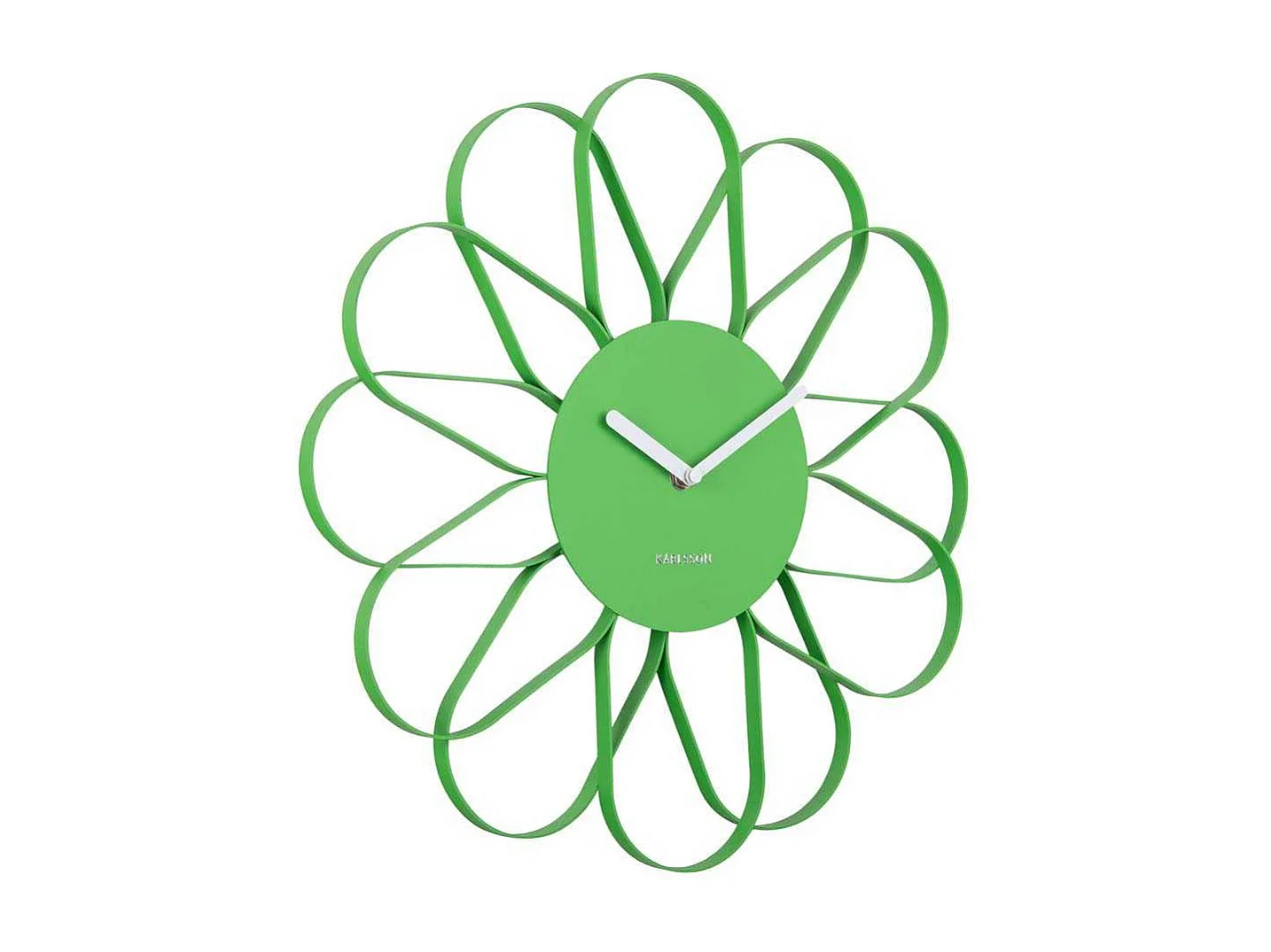 Wandklok Arkis – Heldergroen- Ø40cm