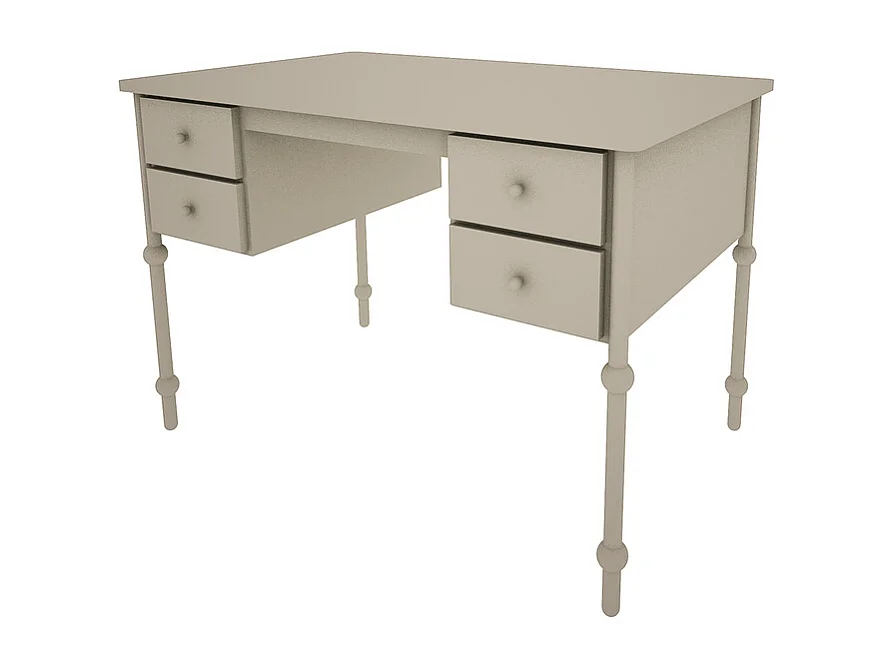 Wood Luck Babushka Olive bureau met 4 laden