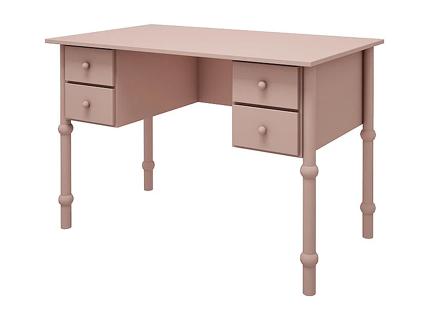 Bureau 4 laden Wood Luck Babushka Roze