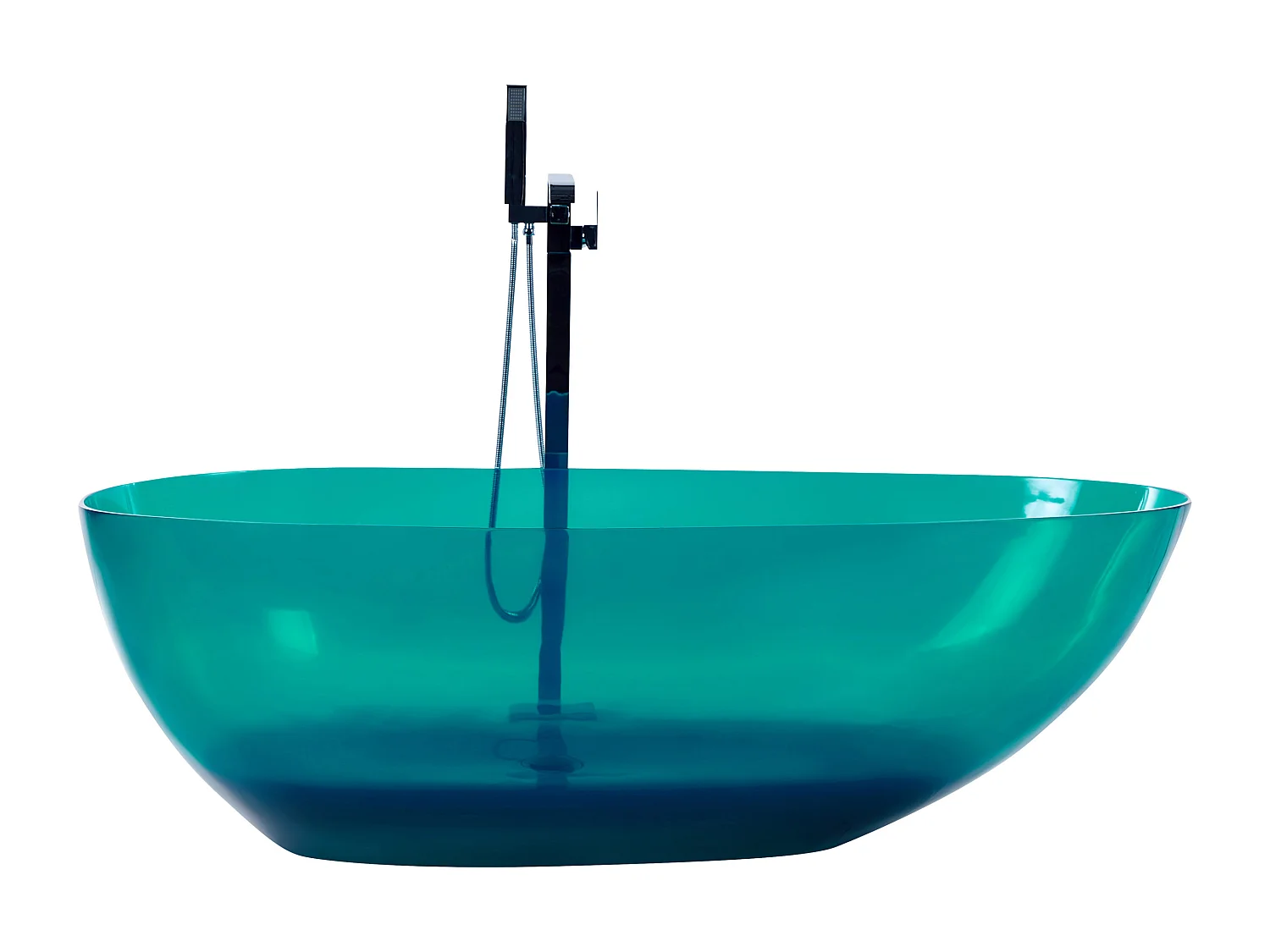 Vrijstaand bad BLANCARENA 170 x 78 cm Blauwgroen