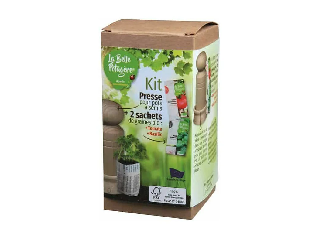 Zaailingpot Perskit – FSC – Tomaat en Basilicum