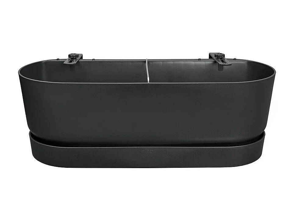 Zwarte bloempot – Balkon – 21 x 52 x 19,4 cm