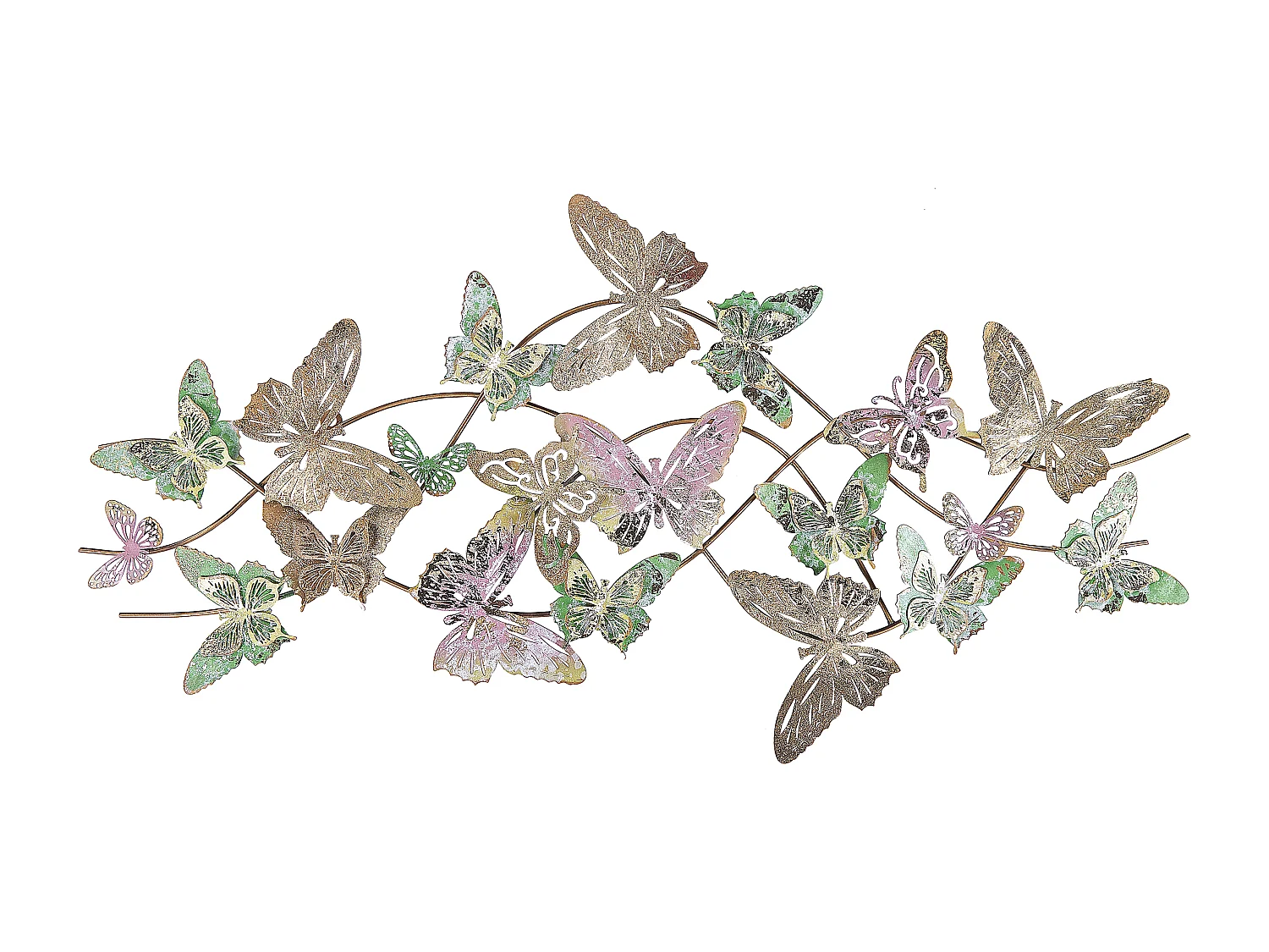 Wanddecoratie vlinders meerkleurig GALLIUM