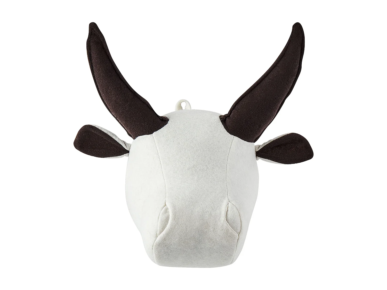 Wanddecoratie pluche stier wit GEOFFREY