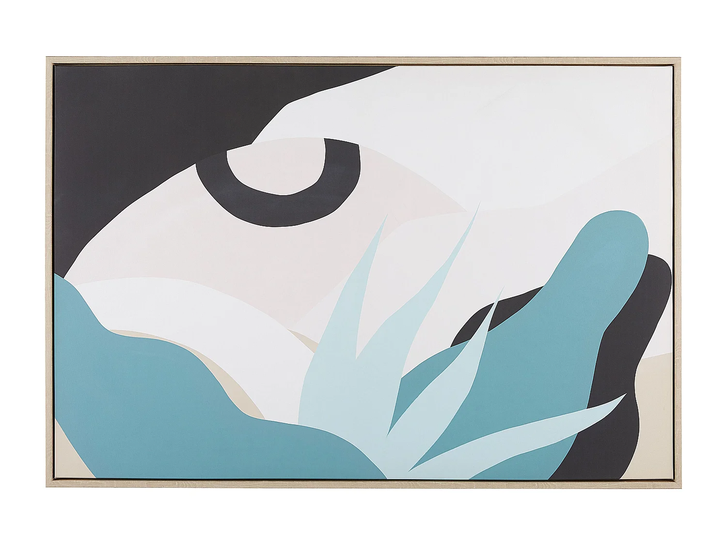 Wanddecoratie meerkleurig 93 x 63 cm FORNEA