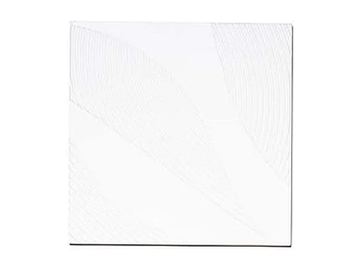 Wanddecoratie Furnilux – Wit 90×90 cm – Groot vierkant