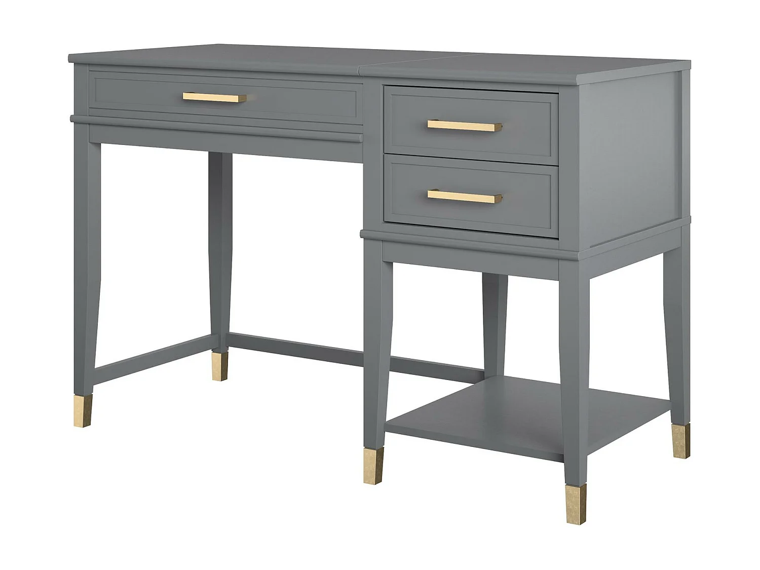 Westerleigh | Computerbureau met lift-top in MDF grafiet grijs