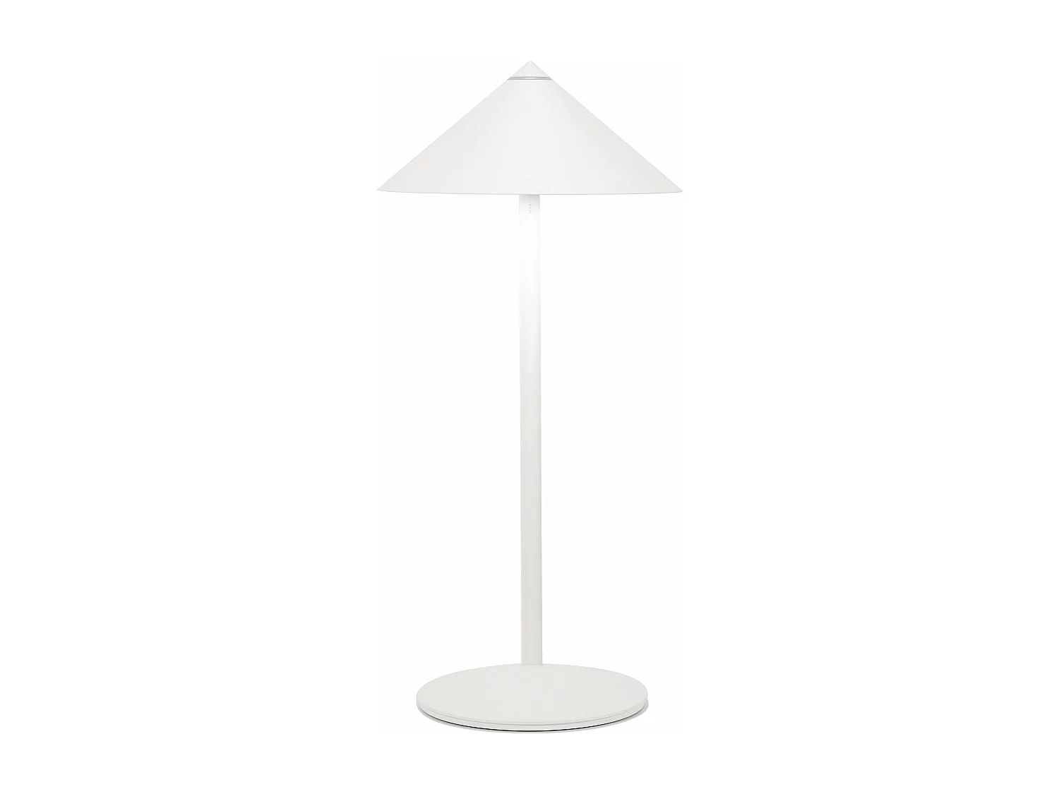 Lampe de table LED rechargeable Zafferano Pina L Desk blanche, 6W, IP65, variateur tactile, tête magnétique, intérieur/extérieur