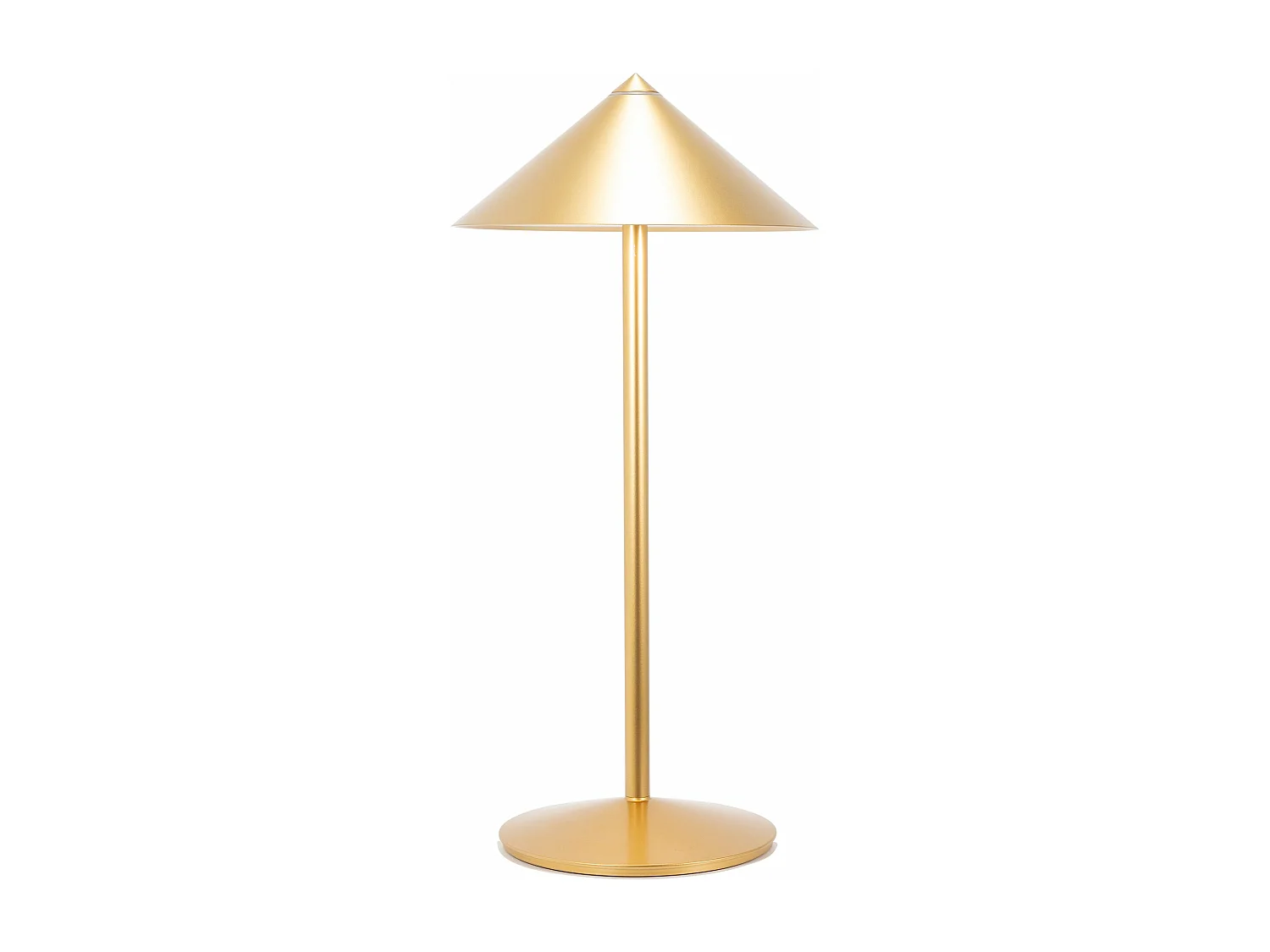Lampe de table LED Zafferano Pina L Desk or, rechargeable, 6W IP65, tactile, tête magnétique, pour intérieur/extérieur