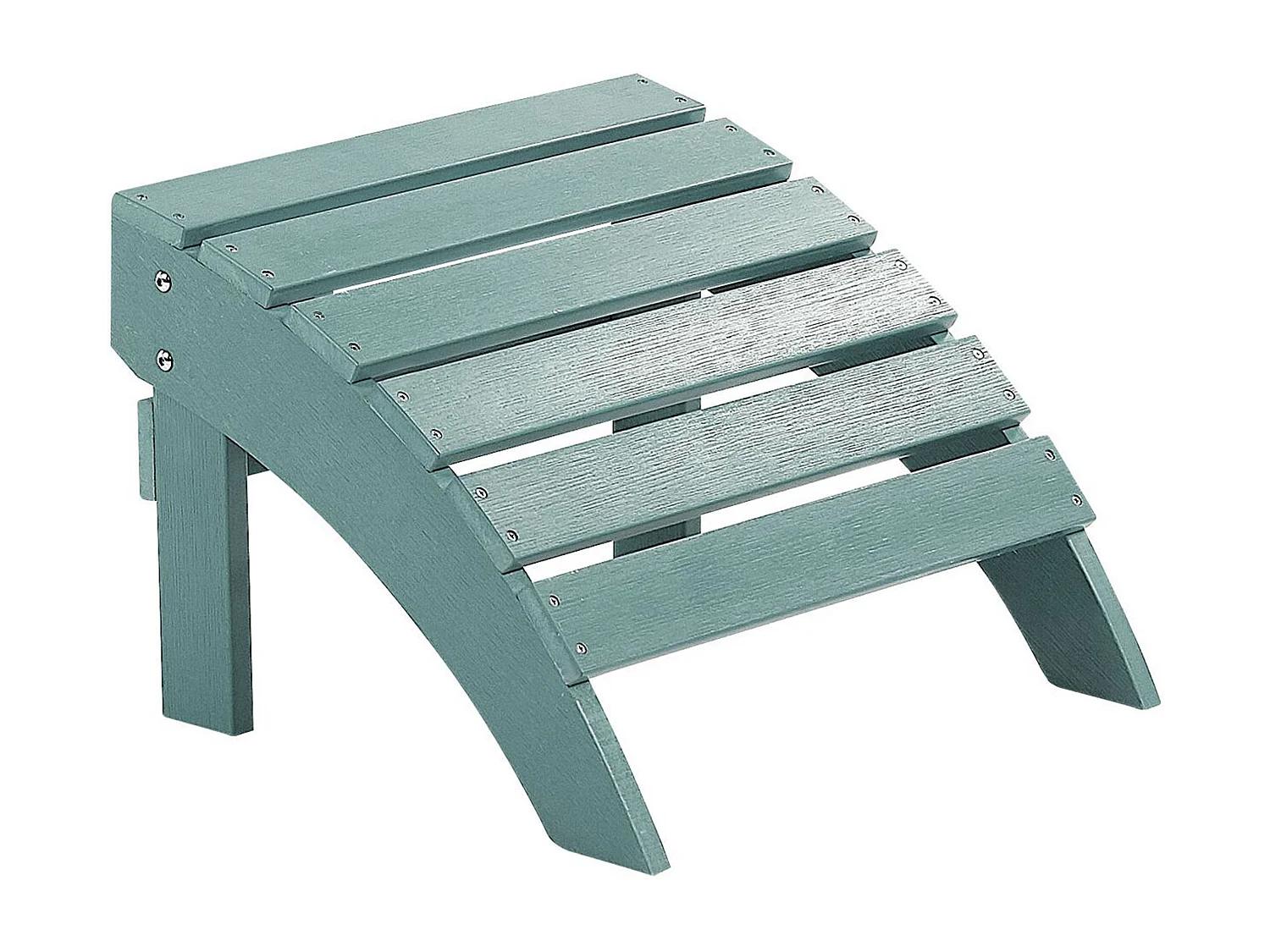 Voetenbank kunsthout blauw turquoise ADIRONDACK