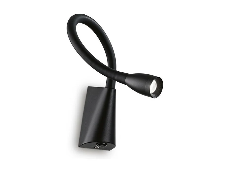 Zwarte aluminium wandlamp met flexibele arm