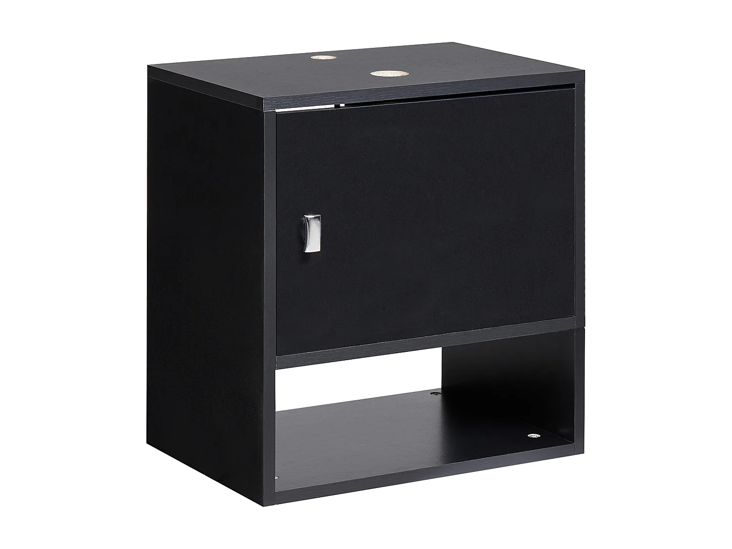 Wandgemonteerde wastafelkast LIMERIA 45 cm Zwart