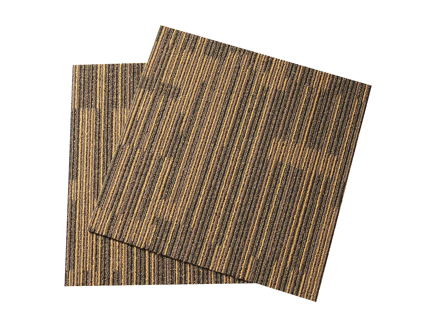 Vloerkleedjes SucceBuy Herbruikbare Moquetteplaten 12 stuks 50.8CMx50.8CM Vierkanten met bevestigd padding DIY – Bruin Gemengd