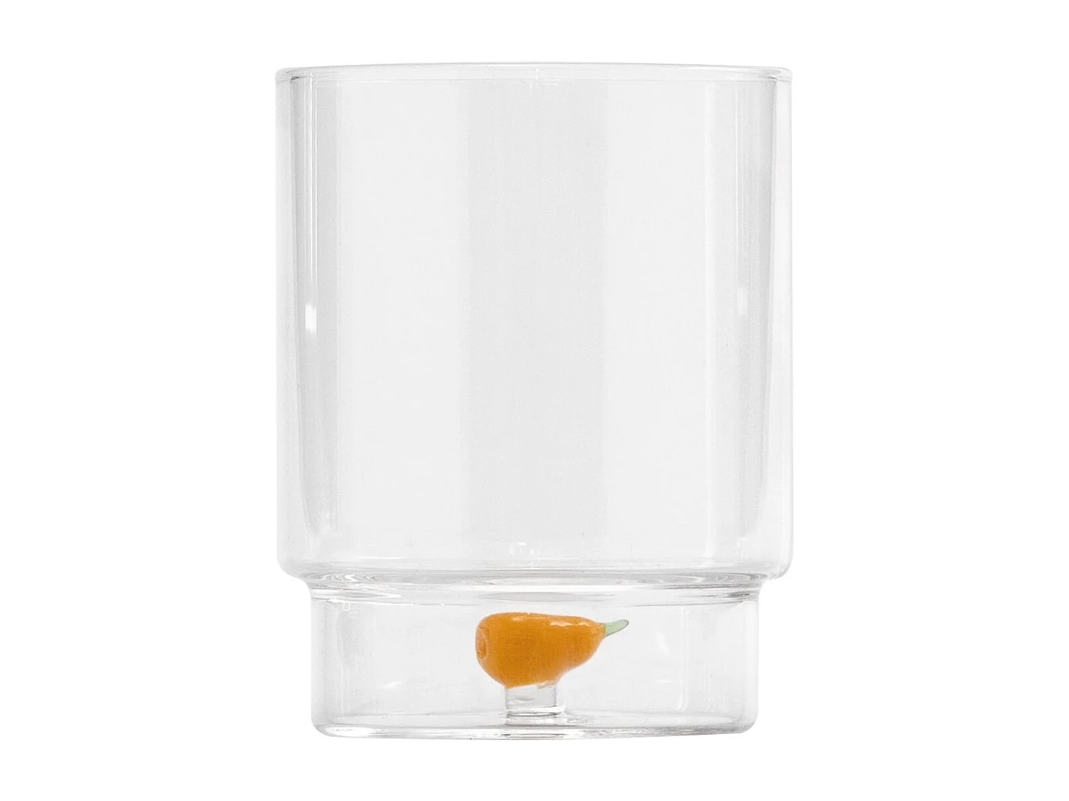 Zafferano Teca Frutta – Lot de 6 verres en verre borosilicate avec poire – Gobelet 35 cl à double fond décoré à la main, facilement lavable
