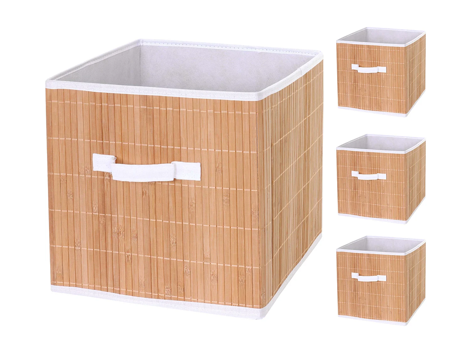 Opvouwbare doos MCW-C21 (set van 4),  natuurlijke kleur