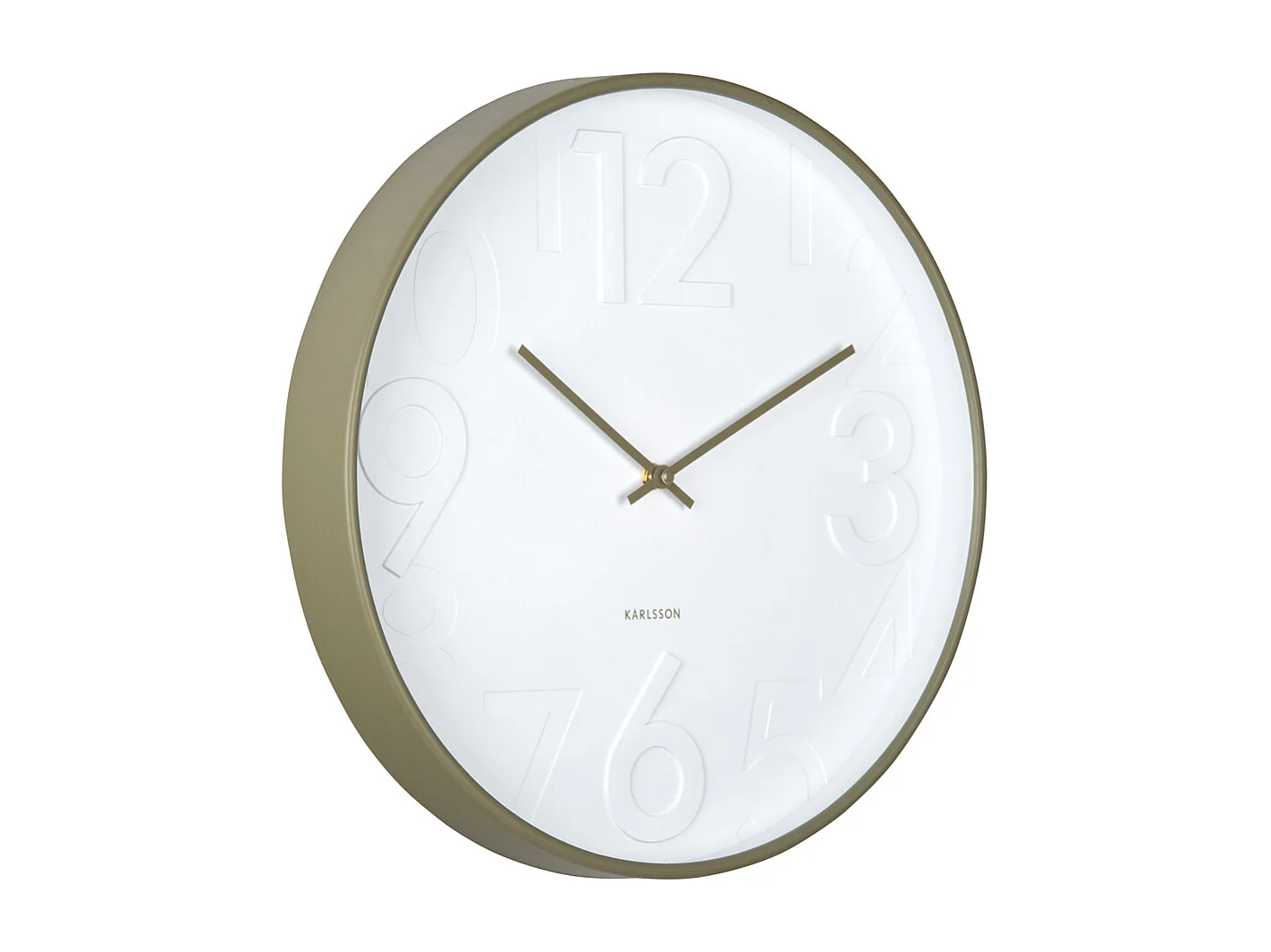 Wandklok Ayuno – Army green- Ø40cm