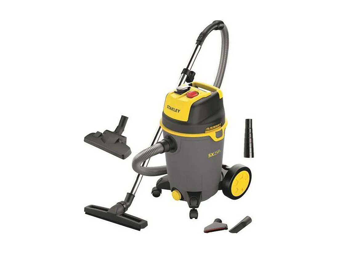 Water- en stofzuiger 1200W 25L op Wagen met Elektrische Aansluiting en Blazer – Merk Stanley