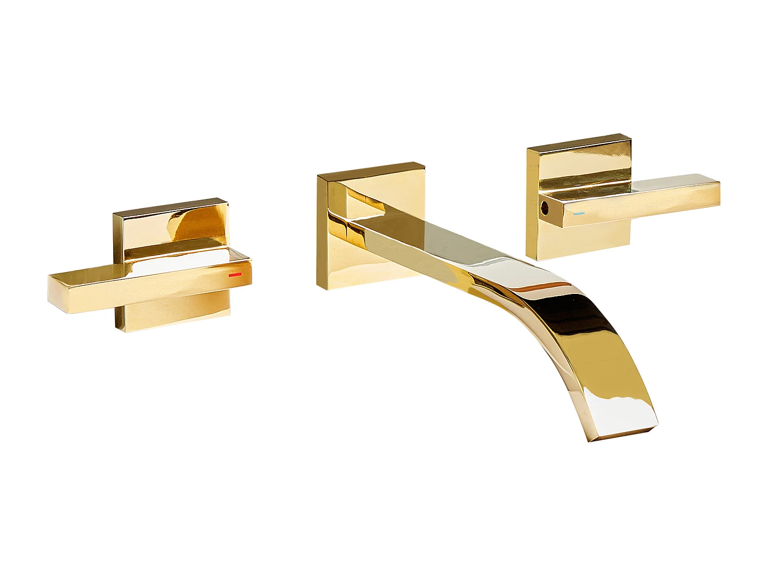 Wandgemonteerde mengkraan BERRACO Goud