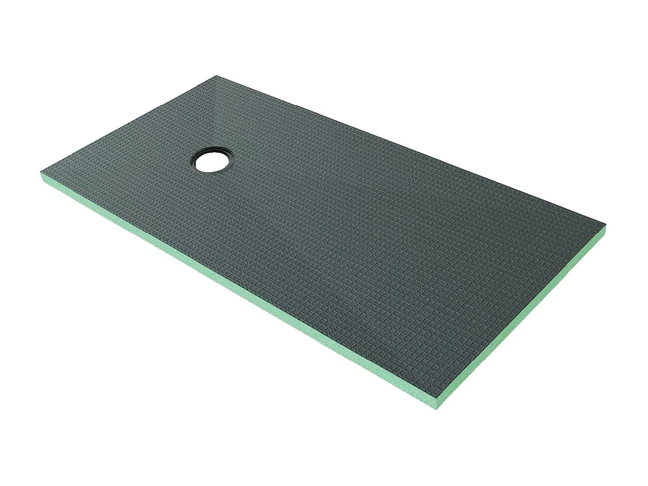 XPS-isolatieplaat 180x90cm zijn ideaal voor vochtige ruimtes zoals een badkamer, H: 40mm,met douchegoot rooster en afvoer