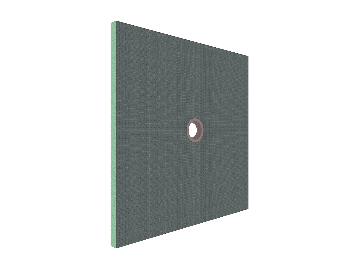 XPS-isolatieplaat 80x80cm zijn ideaal voor vochtige ruimtes zoals een badkamer, H: 40mm,met douchegoot rooster en afvoer