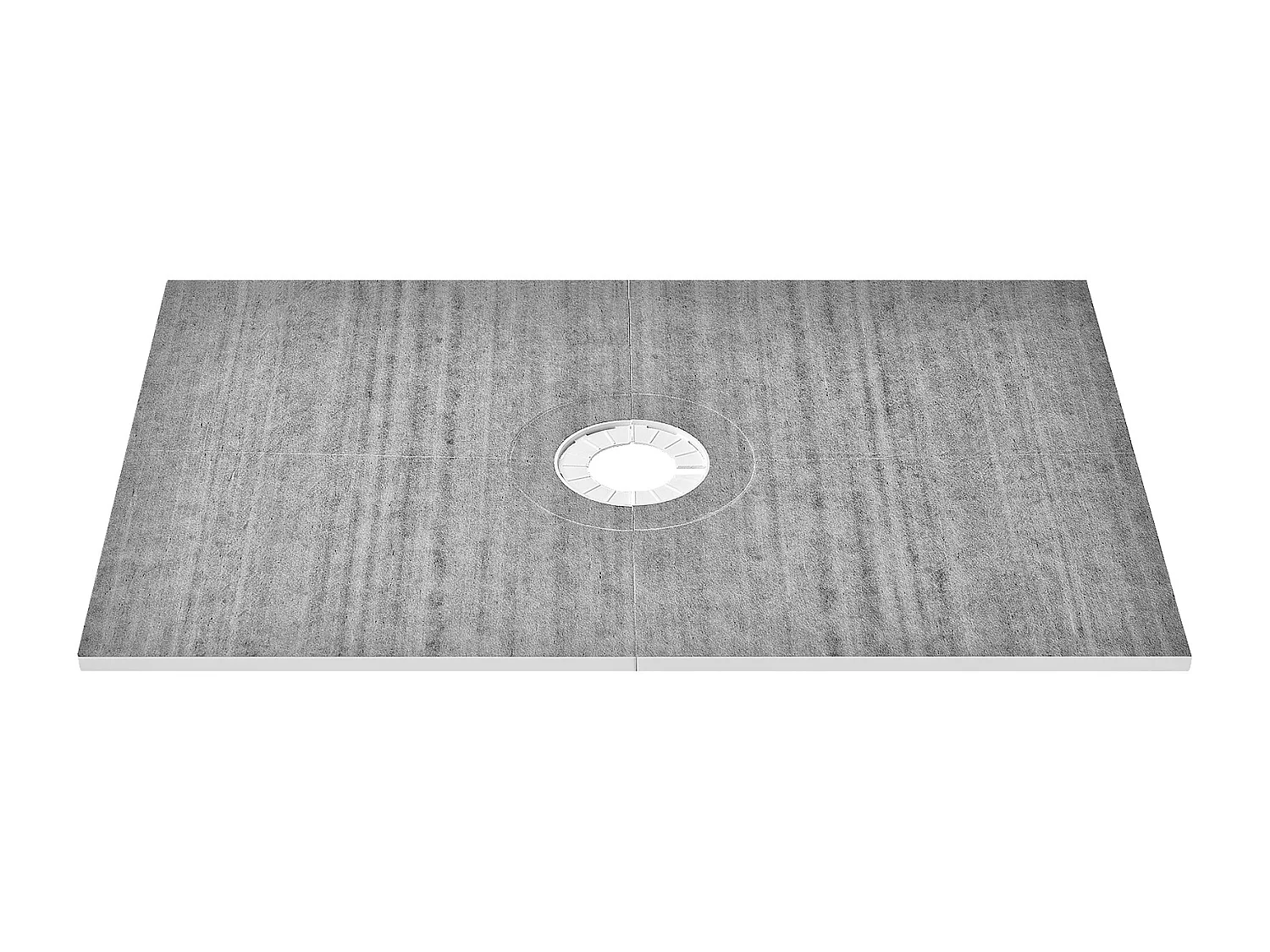 Waterdichte Douchebakset SucceBuy, 122 x 183 cm, met Centrale Afvoer