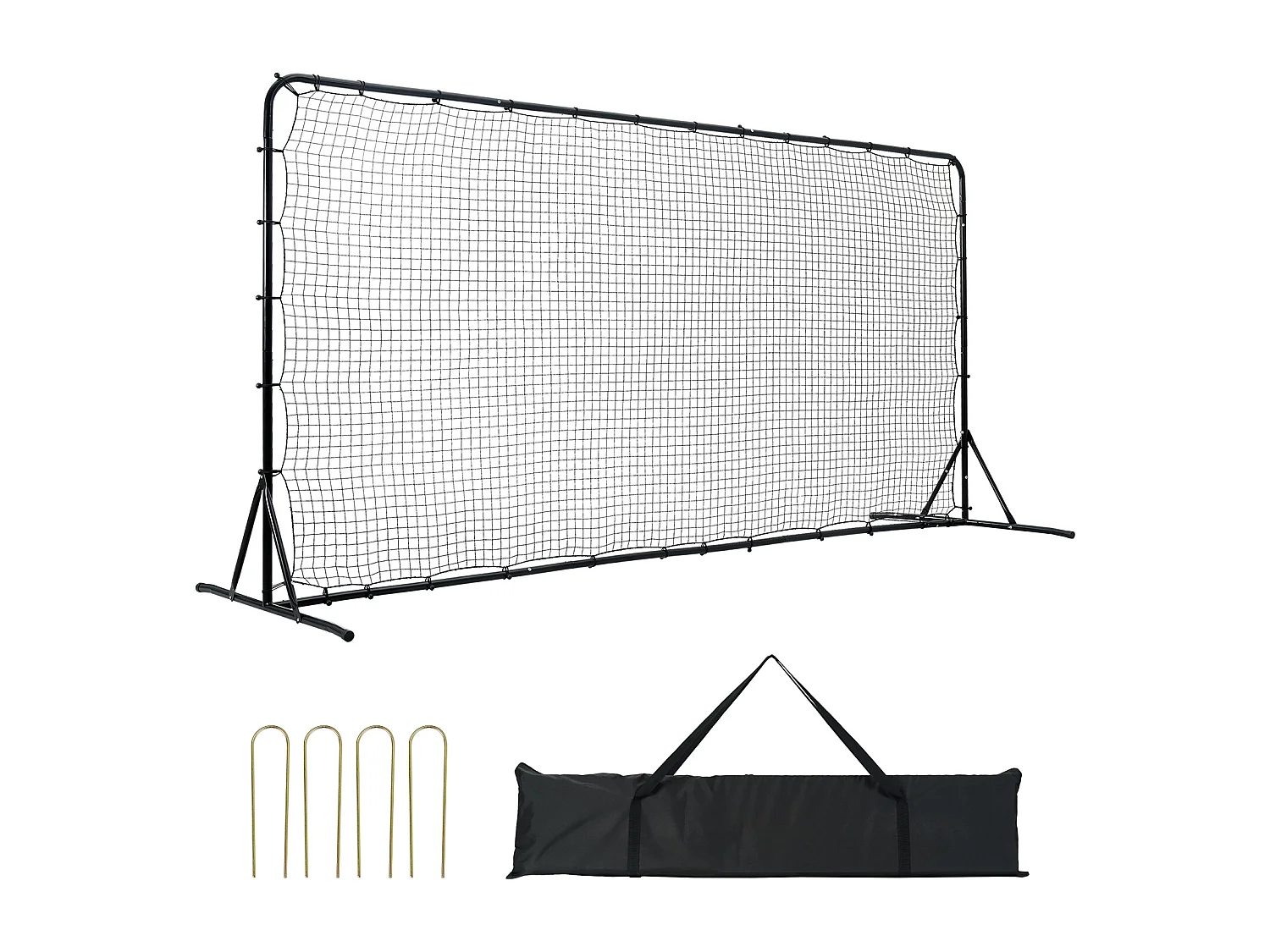 Voetbal Reboundnet SucceBuy, 366 x 183 cm, Draagbaar Voetbal Trainingsuitrusting IJzer