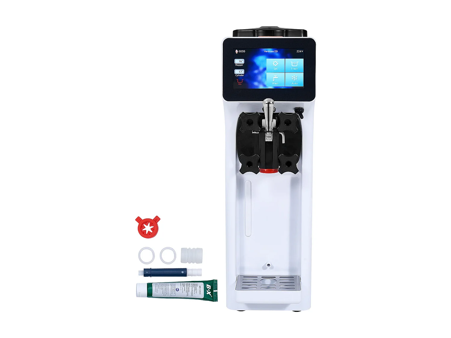 Zachte Ijscrememachine SucceBuy 10 L/H met Unieke Smaak voor Toonbank 900 W