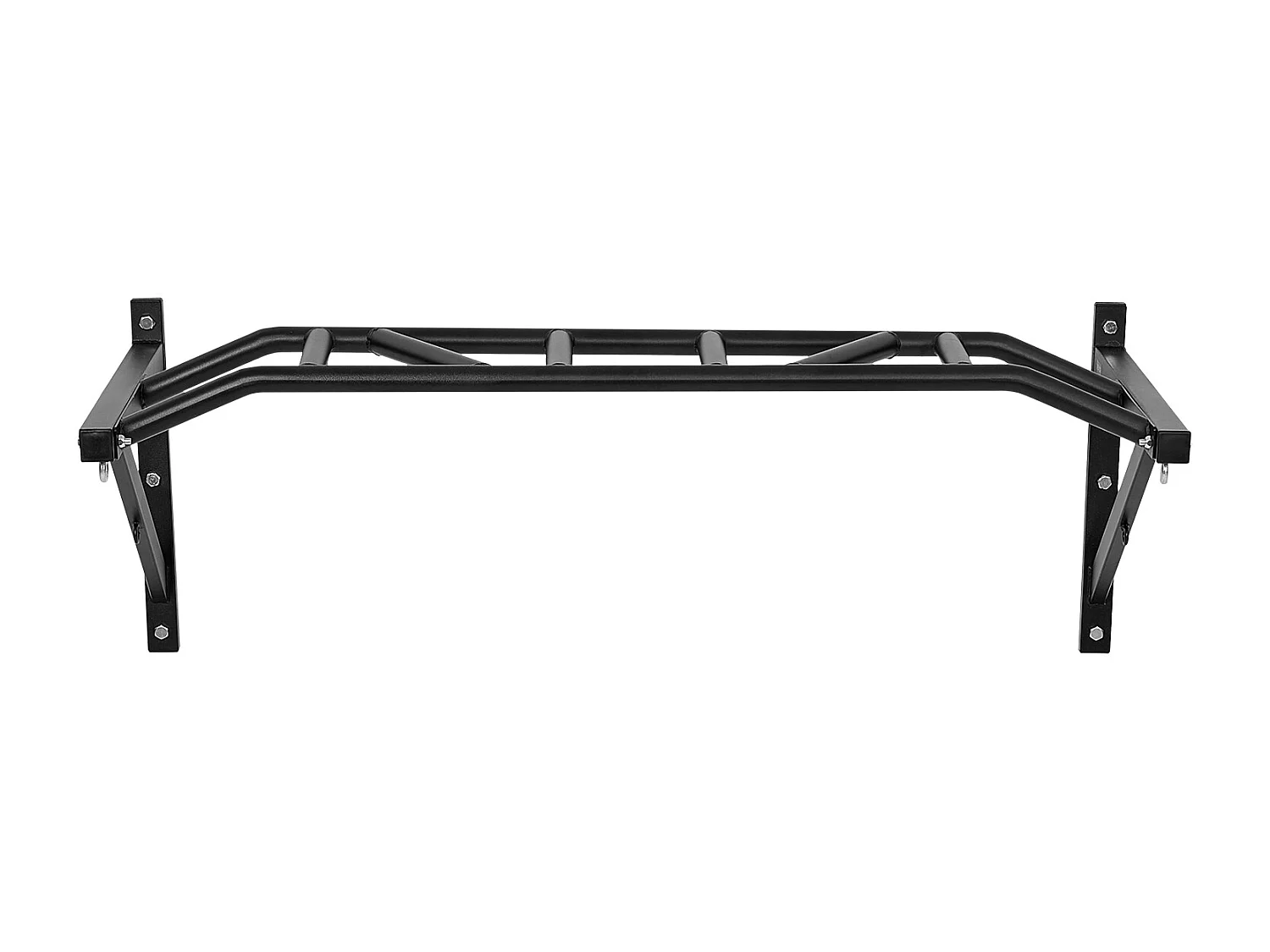 Wandgemonteerde Pull-Up Bar SucceBuy, Multifunctionele Multi-Grip Fitnessstang, Robuust Staal, Capaciteit 200 kg, voor Thuisgym
