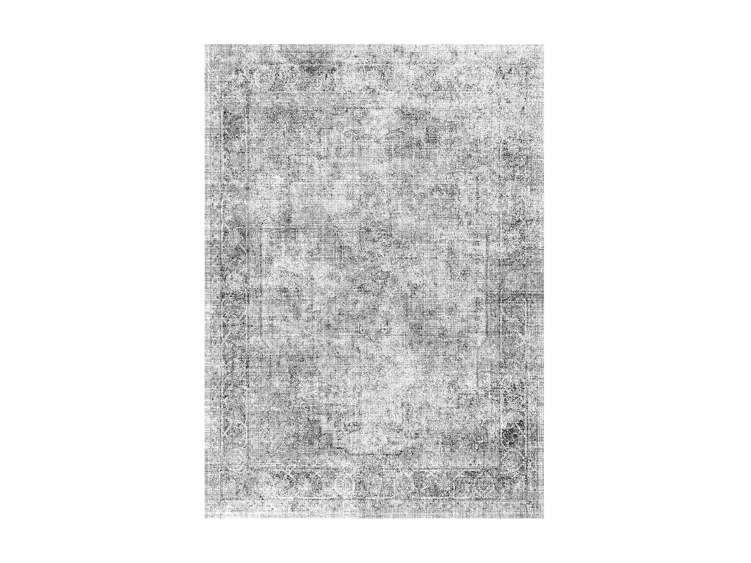 Woonkamer Tapijt SucceBuy, 2,7 x 3,7 m, Groot Wasbaar Antislip Tapijt voor de Slaapkamer, Zacht en Comfortabel, Bohemian Stijl, voor de Slaapkamer, Grijs