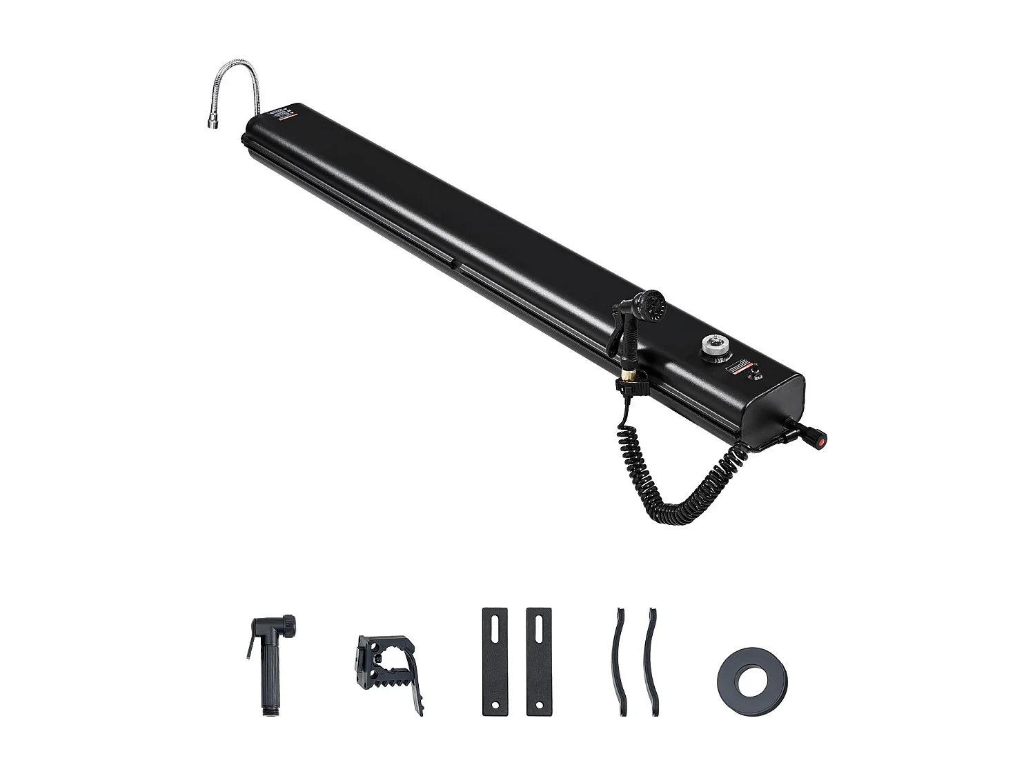 Watertank SucceBuy voor Dakrek 30L, Multi-Distributeur Aluminium Tank met Spatschermen, T-Sleuf