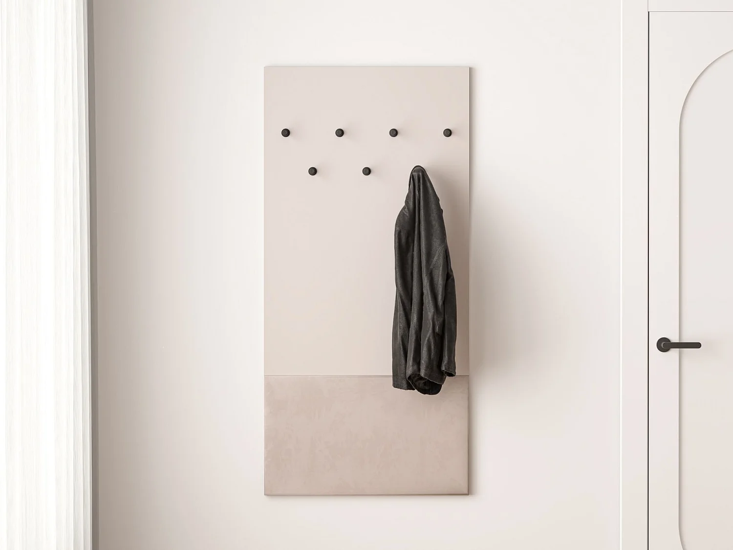 Wandgarderobe Dioce graubeige 69 cm