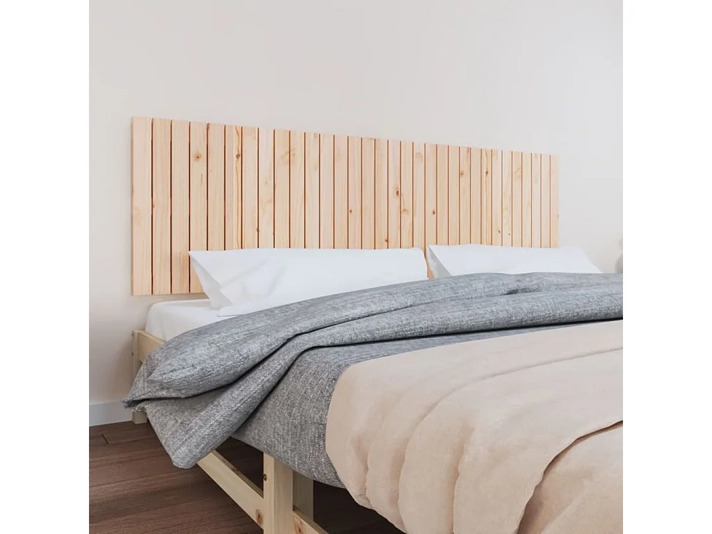 WandHoofdbord | Hoofdeinde 204x3x60 cm massief grenenhout