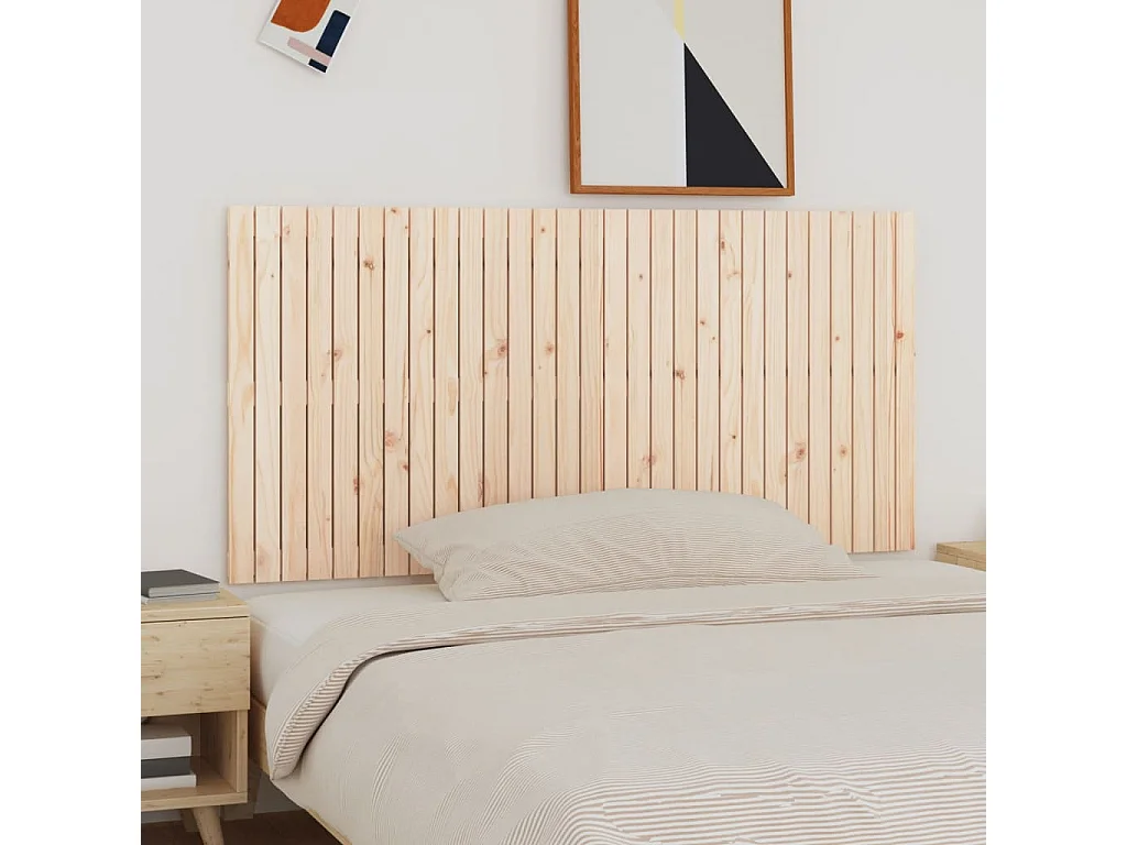 WandHoofdbord | Hoofdeinde 185x3x90 cm massief grenenhout