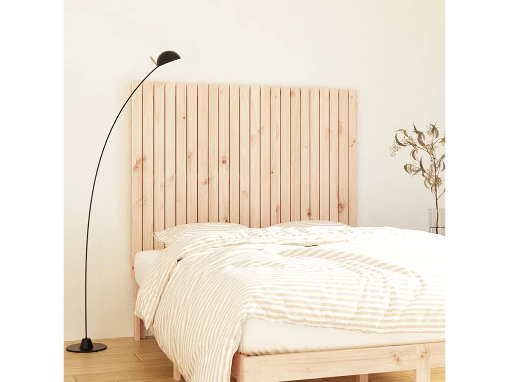 WandHoofdbord | Hoofdeinde 140x3x110 cm massief grenenhout