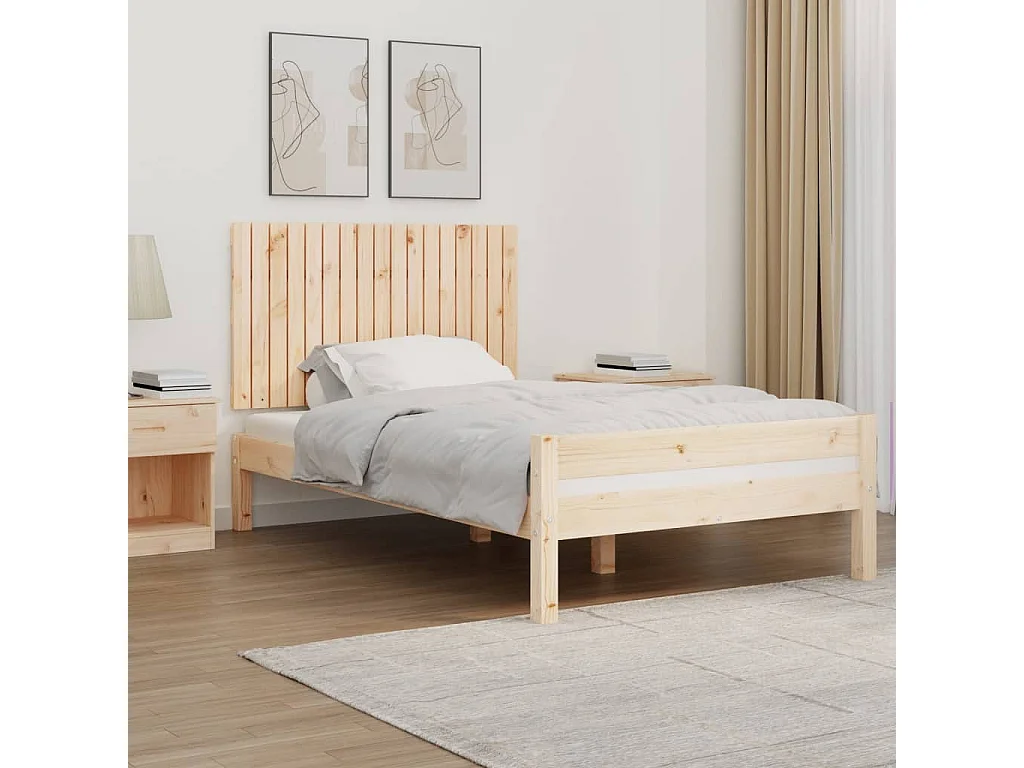 WandHoofdbord | Hoofdeinde 108x3x60 cm massief grenenhout