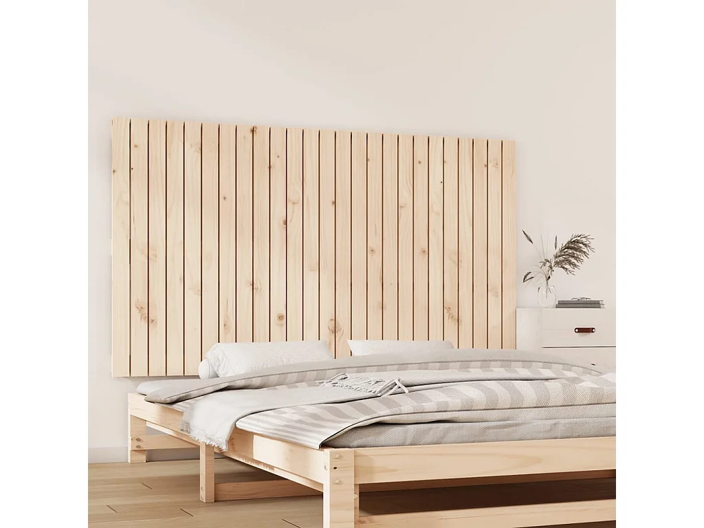 WandHoofdbord | Hoofdeinde 159,5x3x90 cm massief grenenhout