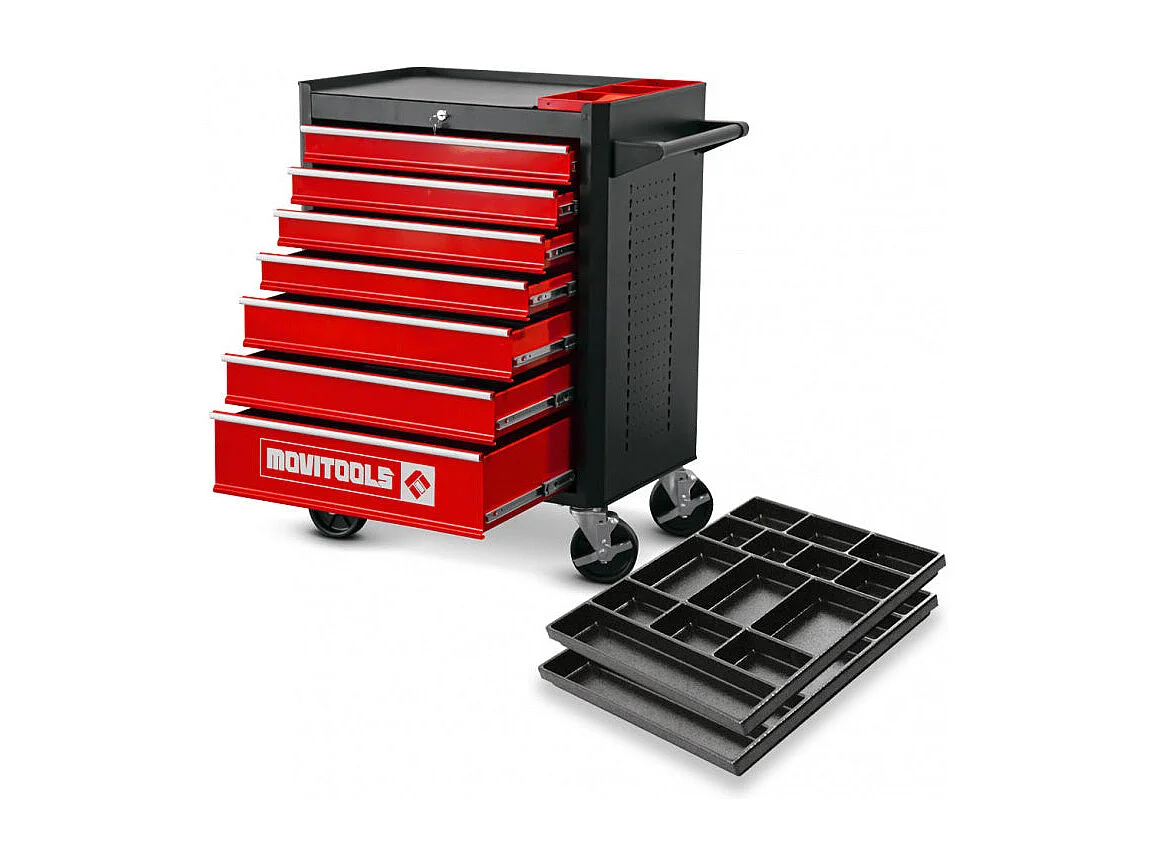Werkplaatswagen 7 laden + 2 organizers – Movitools