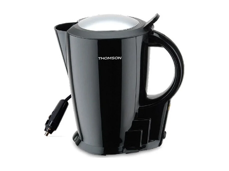Waterkoker 12V Thomson 1.3L met Versterkte Kabel en Zekering – Roestvrij Staal – Warmhoudfunctie