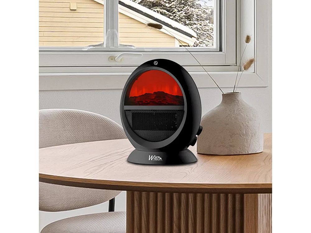 Warm Tech Oscilerende Ventilatorkachel 2000 W met thermostaat en vlameffect