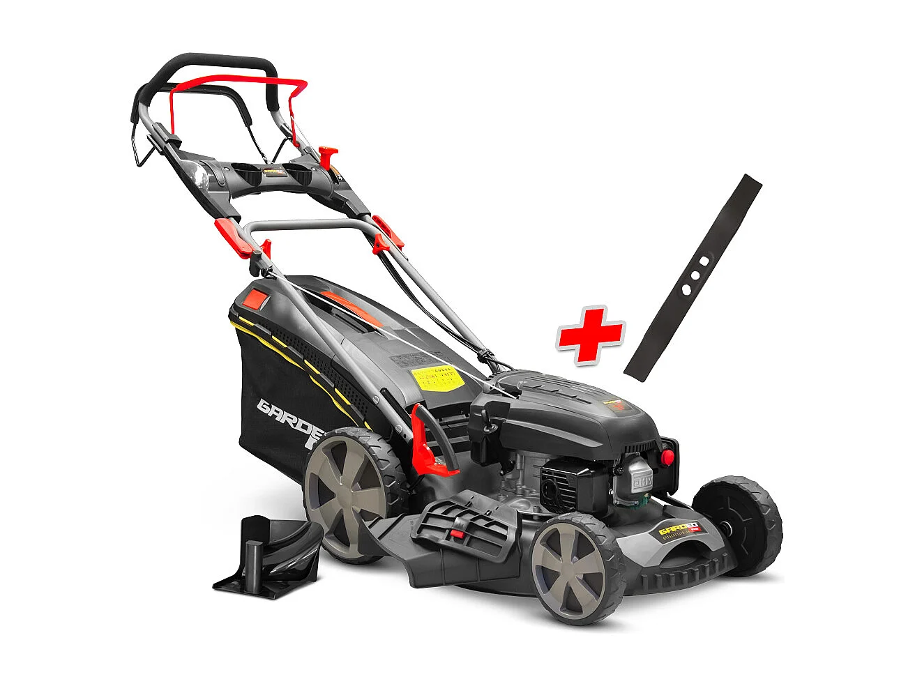 Zelfrijdende Benzine Grasmaaier 170 CC – 50,8 cm met 2 Messen, Mulchfunctie en Zijuitworp – Garde Pro