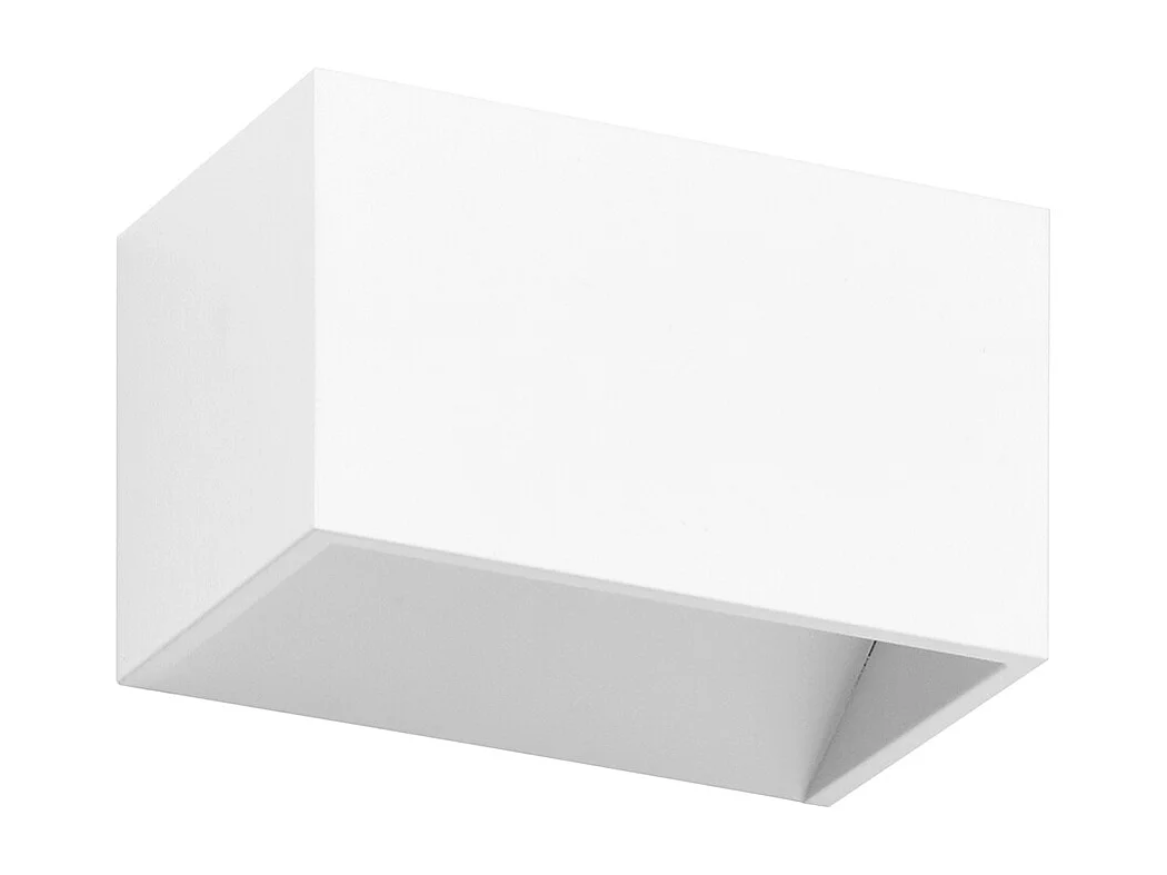 RETT moderne stijl wandlamp – Lengte 12 cm – 5W SMD LED – 450lm -3K – up&down – aluminium – wit – IP20