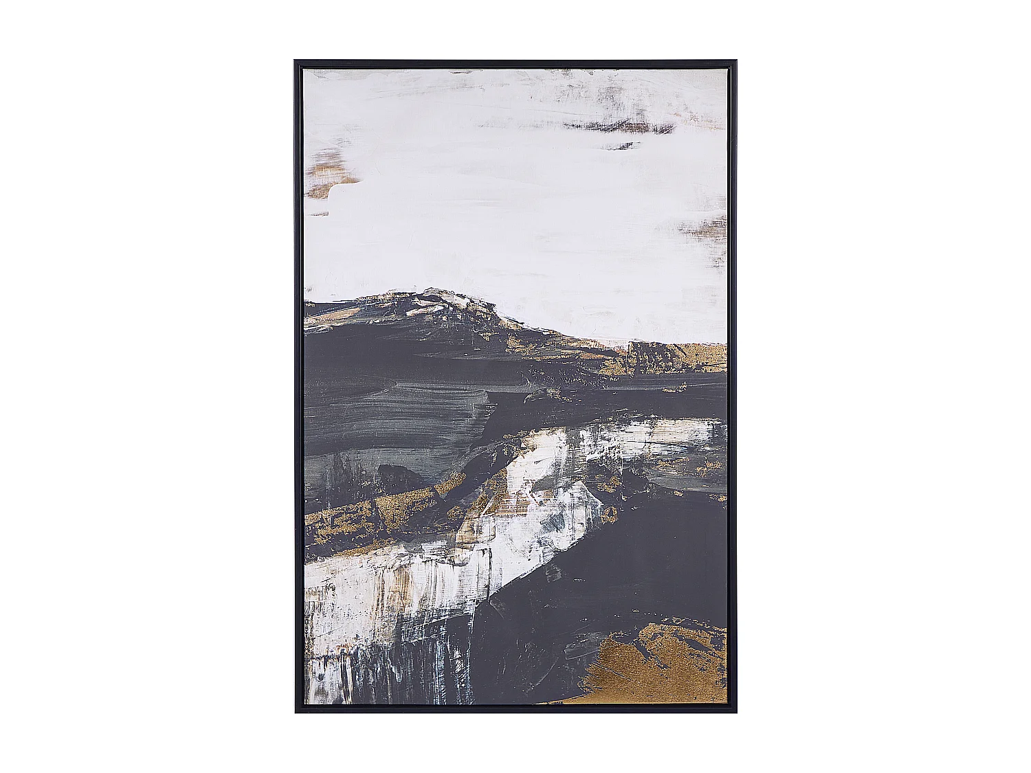 Wanddecoratie zwart/wit 63 x 93 cm STATTE