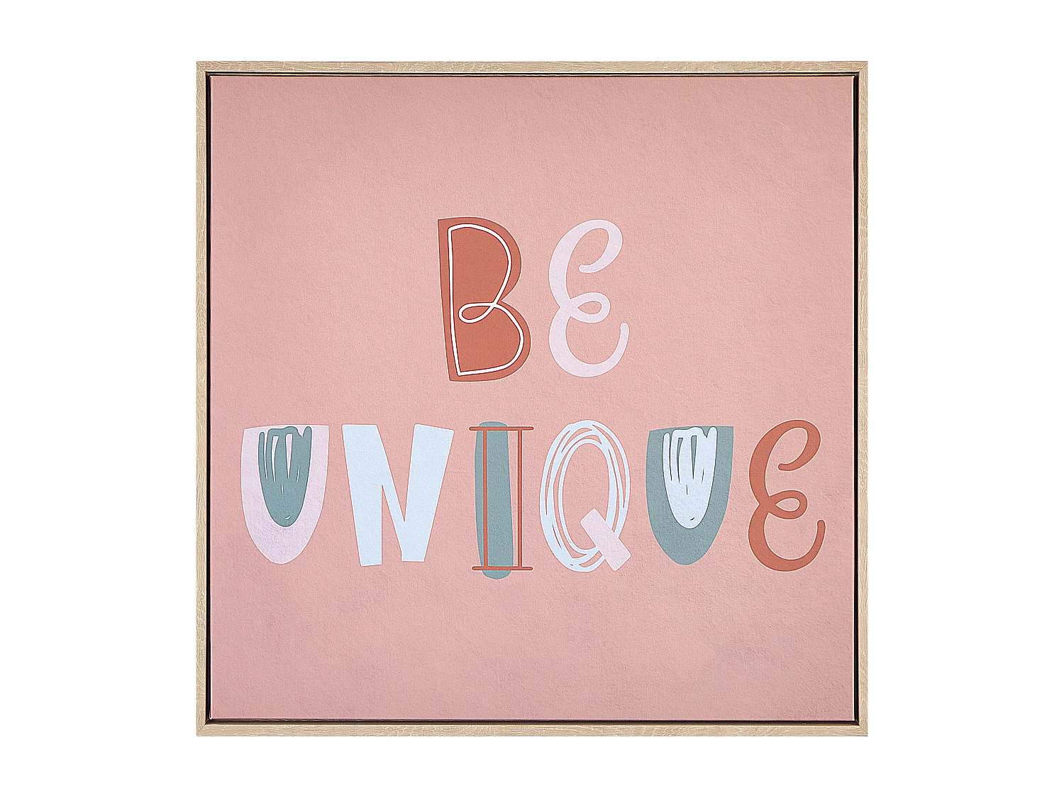 Wanddecoratie roze 63 x 63 cm TAURISANO