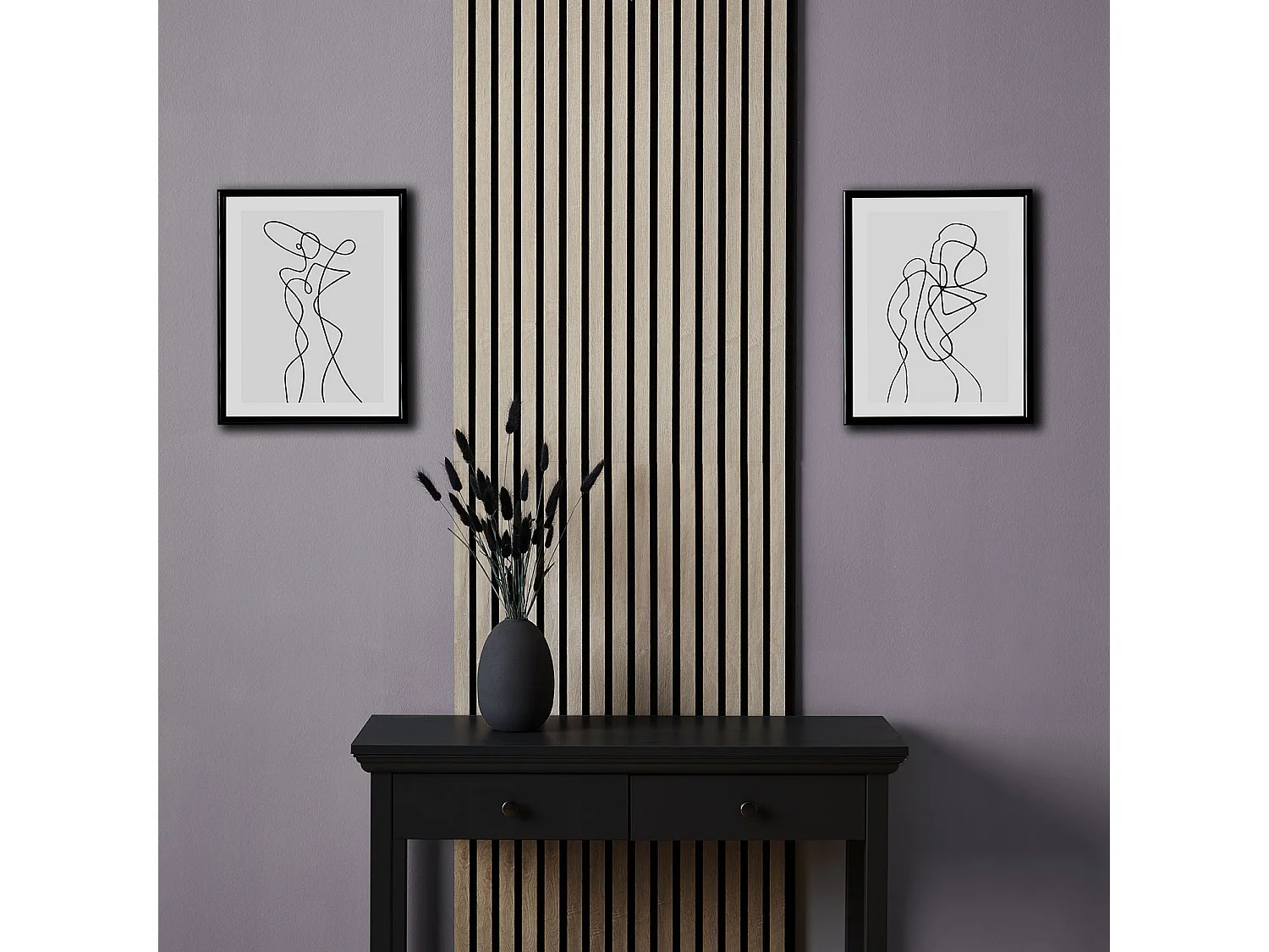 Wandpaneel 60×120 cm grijs